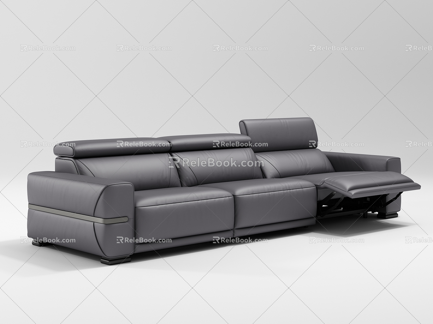 Functional leather sofa model