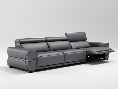 Functional leather sofa model