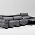 Functional leather sofa 3d model