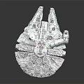 Intricate Starship Model Showcasing Cosmic Exploration And Space Adventure Design Details