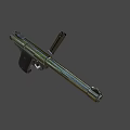 Vintage Pistol With Classic Metal Body Detailed Wooden Grip And Design
