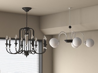 French chandelier 3d model