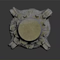 White Stone Carving Base With Intricate Lotus Petal Design And Classical Decorative Details