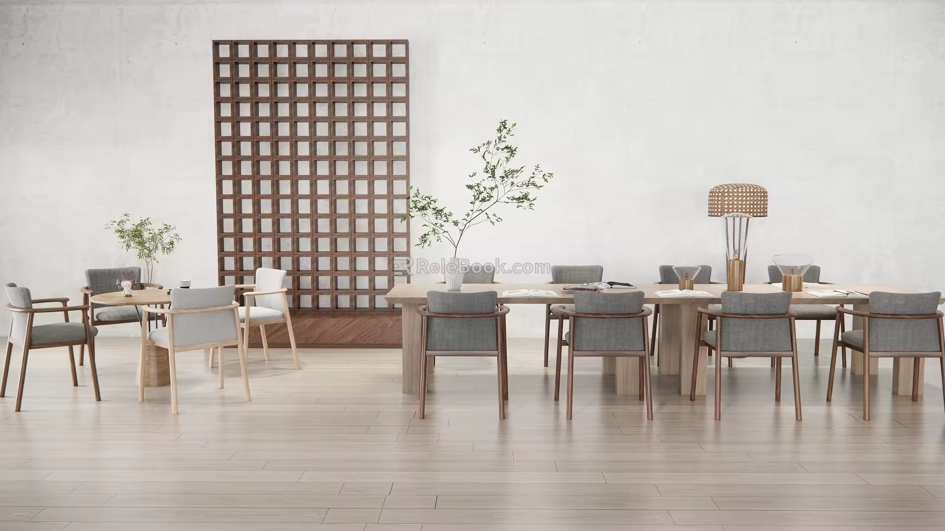 Modern leisure table and chair combination leisure table and chair 3d model