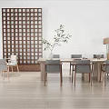 Modern leisure table and chair combination leisure table and chair 3d model