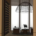 Modern Reception Room Lounge 3d model