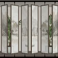 Screen partition Decorative screen partition 3d model