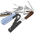 Assorted Hand Tools Including Nail Clippers Bottle Opener And Pocket Knives