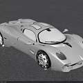 White Sports Car Featuring Sleek Aerodynamic Design And Modern Exterior Styling