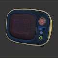 Vintage TV Design Headphone Speaker With Retro Knob And Classic Screen