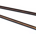 Long Wooden Parallel Strips In Dark And Light Brown For Decoration