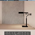 Modern Table Lamp Metal Bedside Lamp 3d model