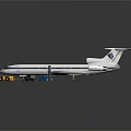 Toy Airplane Model Scene With Truck Van And Display Base