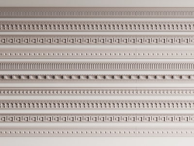 French gypsum line corner line model