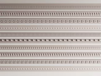 French gypsum line corner line 3d model