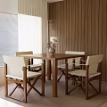 Modern leisure table and chair combination 3d model