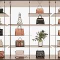 Stylish Luggage Collection Showcased On Shelves With Different Designs And Colors