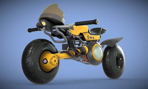 Modern Motorcycle 3d model