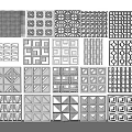 Geometric Decorative Panels With Diverse Intricate Patterns And Abstract Shapes 3d model
