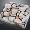 Natural Stacked Stones With Various Sizes For Construction And Decorative Use