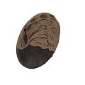 Round Wall Decor with Gold Copper Folded Texture and Dark Rough Surface Design