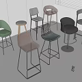 Modern Bar Stools In Multiple Colors With Stylish Metal Frames And Sleek Designs