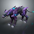 robot leopard sci-fi leopard machine animal mechanical animal 3d model