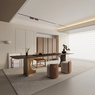 Modern Tea Room 3d model