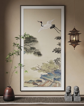 New Chinese Hanging Paintings Chinese Hanging Paintings 3d model