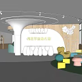 Modern Kindergarten With Colorful Furniture Open Play Space Reading Corner And Large Windows
