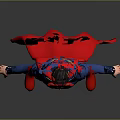 Superman 3D Figurine in Blue Suit with Red Cape and Iconic S Chest Symbol