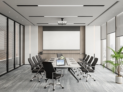 Modern Meeting Room Meeting Room Meeting Table and Chair 3d model