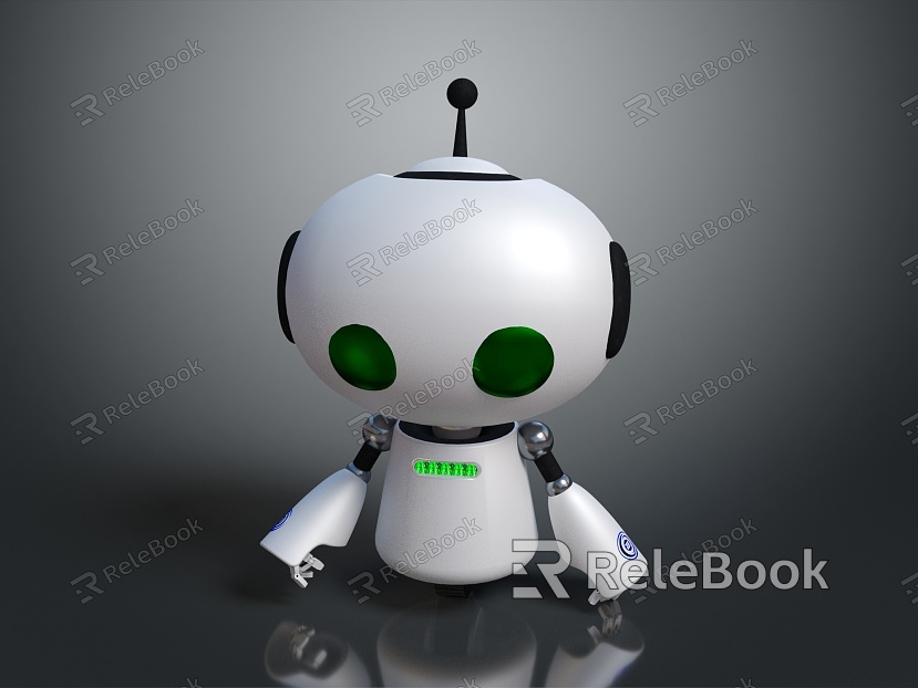 Modern Robot Robot Assistant Small Robot Robot Butler model