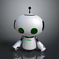 Modern Robot Assistant Small Robot Butler 3d model