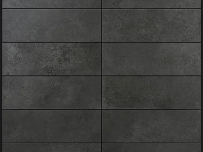 Durable Black Textured Building Components Featuring Modern Rectangular Ceramic Panels 3d model