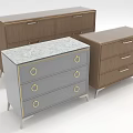 Elegant Modern Dressers With Marble Top Metal Handles Legs And Wooden Design