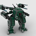 LEGO Toy Blocks Gundam Robot Fighting Robot Reloading Robot 3d model