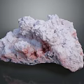 Natural Pinkish White Rock Formation With Rough Textured Surface