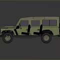 Green Military Off Road Vehicle With Rugged Exterior And Durable Design