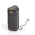 Black Portable BOSS Audio Speaker Design With Handle And Power Cord