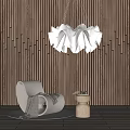 Sofa Single Sofa Model Lamp Coffee Table 3d model