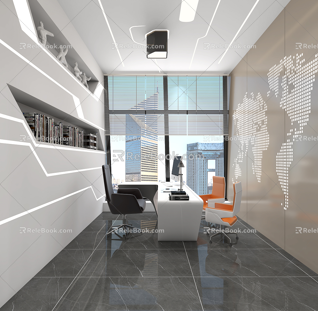 Modern Office Finance Office 3d model