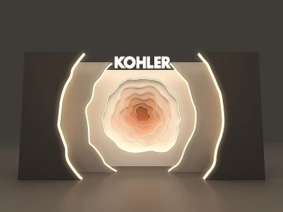Kohler Photo Check in Spot with Illuminated Circular Flower Design Modern Lighting and Stylish Decor 3d model
