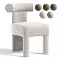 Modern Upholstered Armchair With Stylish Design And Multiple Color Options 3d model