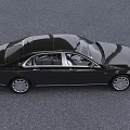 Black Luxury Sedan With Elegant Exterior Chrome Grille And Sleek Body Design