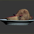 Fresh Whole And Cut Beetroot With Vibrant Red Flesh On A Plate