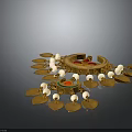 Ornate Traditional Clothing Accessories With Golden Design Pearls And Red Green Gemstones