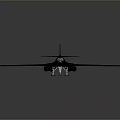 Black Military Reconnaissance Aircraft Model With Sleek Design And Detailed Cockpit
