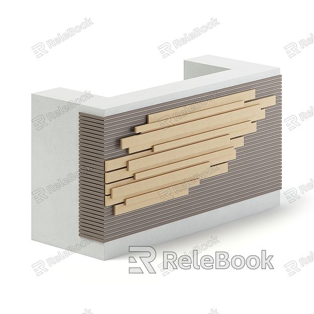 Modern reception desk model