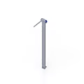 Industrial Mechanical Bracket with Slim Metal Frame and Blue Top Component